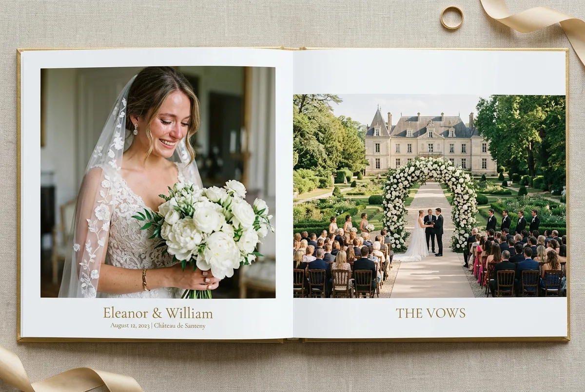Ananya & Vikram wedding album spread